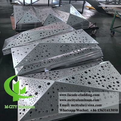 3D-Form perforierte Aluminiumplatten für Hotelfassade