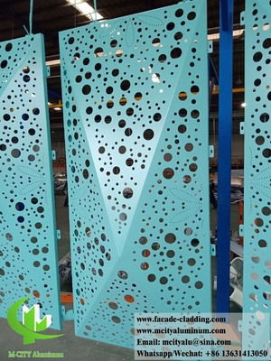 3D-Form perforierte Aluminiumplatten für Hotelfassade