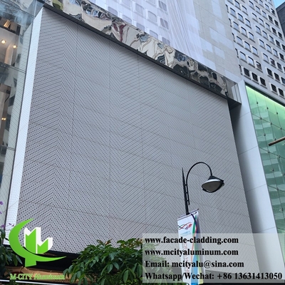 Metallfassaden mit perforierten runden Löchern Metallschirm Aluminium Wandverkleidung