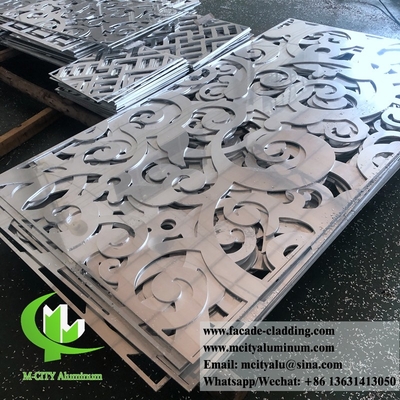 Metall Außen Aluminium Laserschneidblatt Architektural Aluminium Fassade Laserschneidung für Vorhangwand