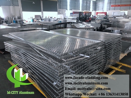 Metall Außen Aluminium Laserschneidblatt Architektural Aluminium Fassade Laserschneidung für Vorhangwand