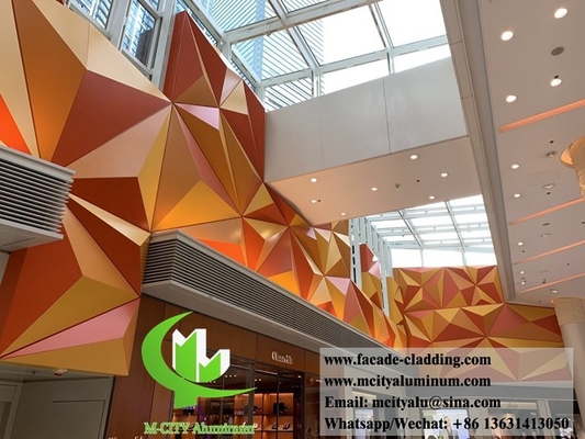 3D-Aluminiumplatten für Hotelfassaden
