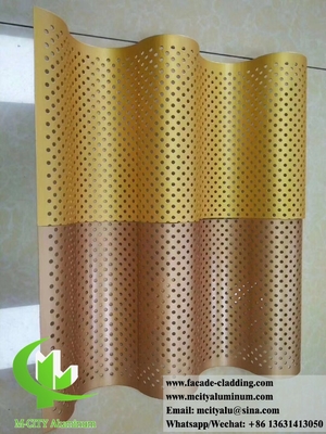 3D-Aluminiumplatten für Hotelfassaden