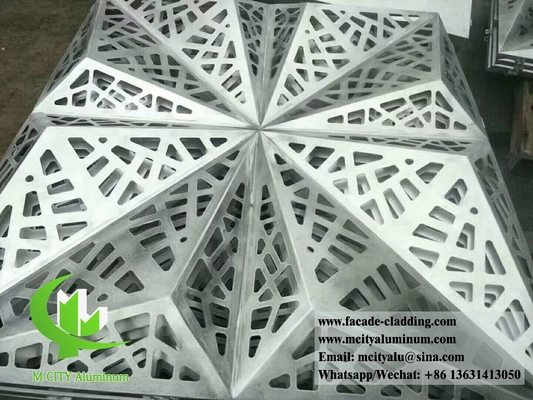 3D-Aluminiumplatten für Hotelfassaden