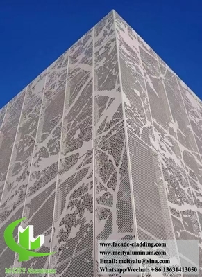 Metallfassaden mit perforierten runden Löchern Metallwandverkleidung