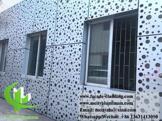 Außenbau Architektonische Aluminiumfassade lasergeschnitten für Wandverkleidung Perforierter Blech