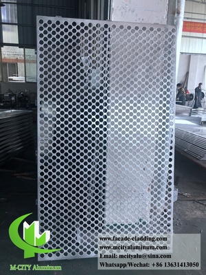 CNC-Aluminiumblech Architektonische Aluminiumfassade Lasergeschnitten für Wandverkleidung Perforierter Blech