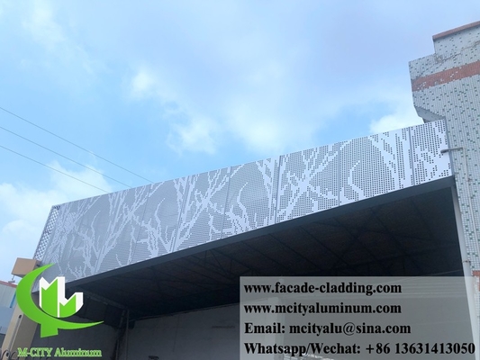 China Lieferant Pulverbeschichtung Metallperforierter Aluminiumplatten für die Außenverkleidung von Fassaden