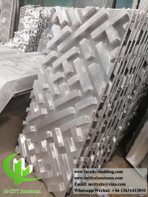 3D-Aluminiumplatten für Hotelfassaden