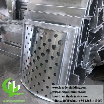 Perforierter Metallblech Außenverkleidung der Aluminiumfassade Metallvorhang Wanddekoration