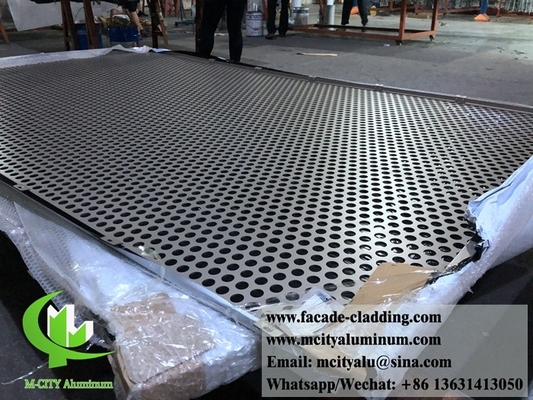 Perforierter Metallblech Außenverkleidung der Aluminiumfassade Metallvorhang Wanddekoration