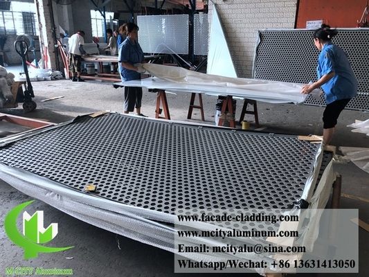 Perforierter Metallblech Außenverkleidung der Aluminiumfassade Metallvorhang Wanddekoration