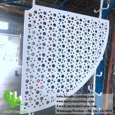 CNC-Punterplatten aus Aluminium, Fluorkohlenstoff, Perforationsplatten, Vorhangwand für Fassadenverkleidungen