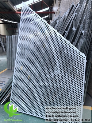 Perforierte Aluminiumplatten aus Metall mit runden Löchern