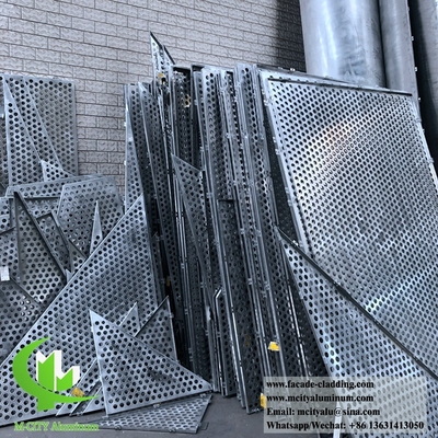 CNC-Punterplatten aus Aluminium, Fluorkohlenstoff, Perforationsplatten, Vorhangwand für Fassadenverkleidungen