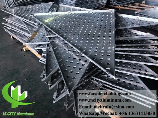 CNC-perforierte Bleche Außen aluminiumbleche Fassade Verkleidung 3 mm gefaltet