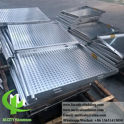 CNC-perforierte Bleche Außen aluminiumbleche Fassade Verkleidung 3 mm gefaltet