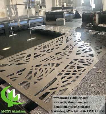 Aluminiumwandplatten, außen perforierte CNC-geschnitzte Platten für Gebäudedekoration