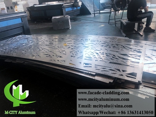 Aluminiumwandplatten, außen perforierte CNC-geschnitzte Platten für Gebäudedekoration