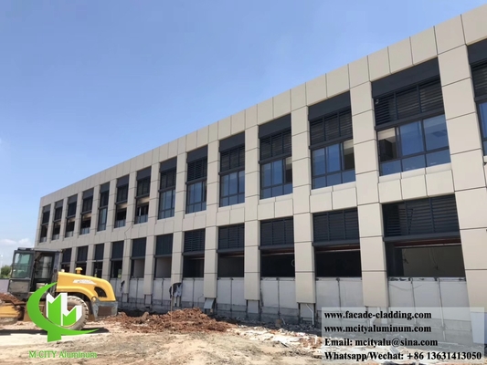 Aluminiumwandverkleidung Massivverkleidung Metallfassaden rostfeste Feuerdichte