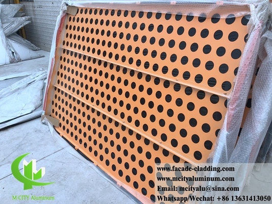 CNC-Architekturperforierte Blechplatte Außen-Aluminiumplatte Fassade Verkleidung 3 mm gefaltet