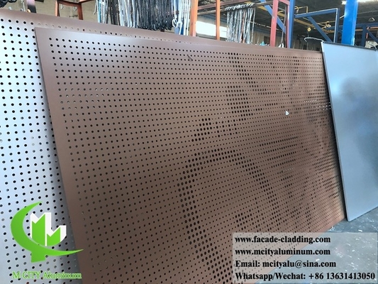 CNC-Architekturperforierte Blechplatte Außen-Aluminiumplatte Fassade Verkleidung 3 mm gefaltet