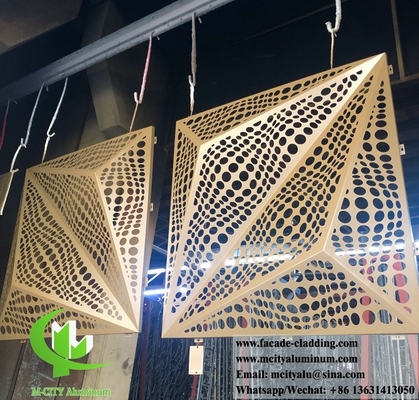 3D-perforierte Aluminiumplatten für Hotelfassaden kundenspezifische Metallbleche China Hersteller