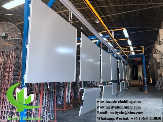 China 3003 3mm Metall-Aluminium-Plattform Pulver beschichtet Aluminiumplatte Vorhangwand für Fassadenverkleidung