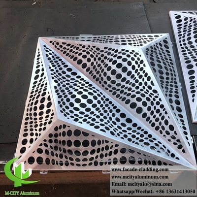 CNC-perforierte Blechplatte Außenfassadenverkleidung aus Aluminiumblech für Außenverkleidung von Fassaden