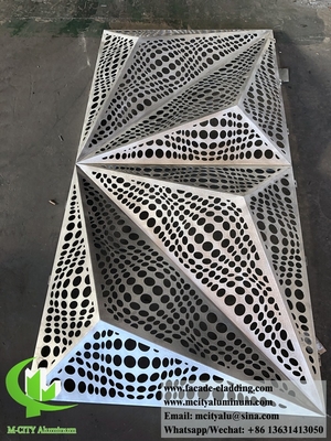 China 3003 3mm Metall-Aluminium-Plattform Pulver beschichtet Aluminiumplatte Vorhangwand für Fassadenverkleidung