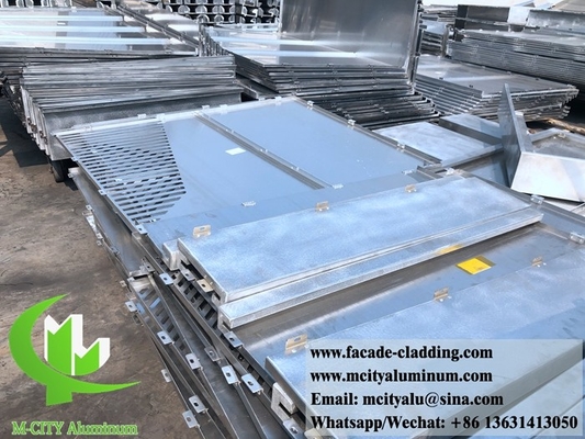 Massivaluminiumfolien perforierte Dekorationsplatten Metallfassaden