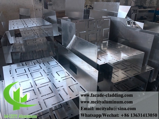 Außenplatten aus Aluminium für die Wandverkleidung, mit weißem Pulverbeschichtungs-CNC-Schnitt