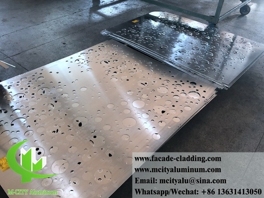Außenplatten aus Aluminium für die Wandverkleidung, mit weißem Pulverbeschichtungs-CNC-Schnitt