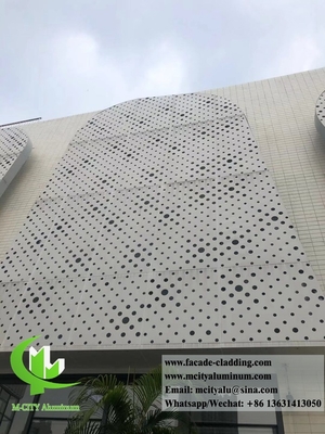 Metallfassade Aluminiumfolie perforierte Vorhangwand für Fassadenverkleidung