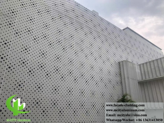 Metallfassade Aluminiumfolie perforierte Vorhangwand für Fassadenverkleidung