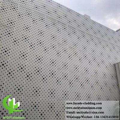 Metallfassade Aluminiumfolie perforierte Vorhangwand für Fassadenverkleidung