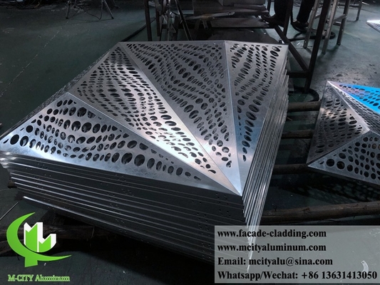 Metallplatten, Massivplatten aus Aluminium, Vorhangwand für die Fassadenverkleidung für die Dauerhafte Außeneinsatz