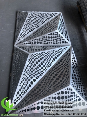 Metallplatten für die Wanddekoration von Fassaden