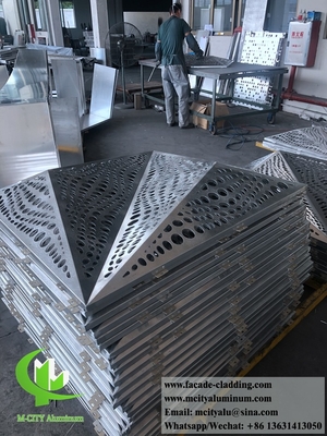 Architektonische Massivmetall-Aluminiumplatte für Fassadensysteme
