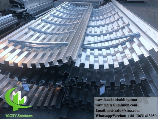 Metallfassade Aluminiumfolie, nicht standardisierte Vorhangwand für Fassadenverkleidung
