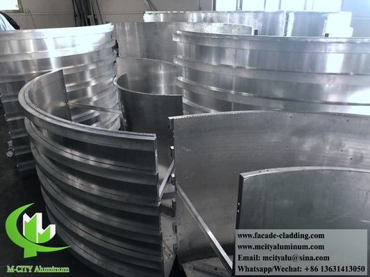 Lasergeschnittene Aluminiumplatten, Metallfassaden, metallische Verkleidungsbleche, pulverbeschichtet
