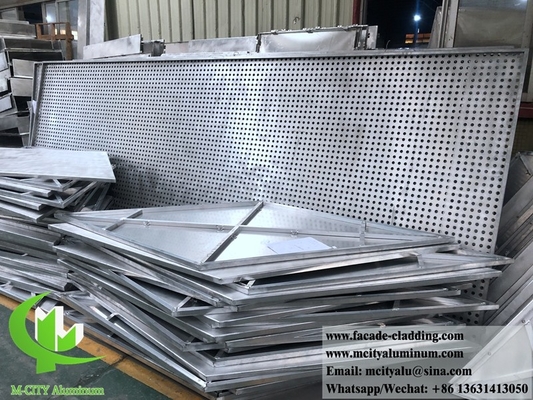 CNC-Metallplatten, Aluminium-Fluorkohlenstoff-Platten, Perforationsvorhänge für Fassadenverkleidungen