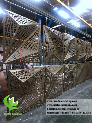 3D-gefaltete Aluminiumplatten für Gebäudefassaden