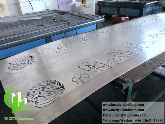 Wellenförmige Metallplatten, Aluminiumperforierte Bleche für Wandverkleidungen