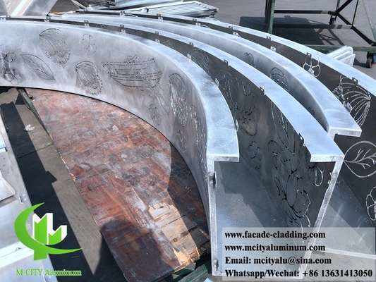 CNC-geschnitzte Dekorationsplatten aus Aluminium für die Außenverwendung von architektonischen Wandverkleidungsfassaden