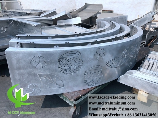 Metallfassaden Metallbeschichtung Aluminiumfolie für Gebäudedekoration