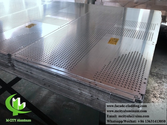 Aluminiumfolie aus Fluorkohlenstoffperforierter Vorhangwand für Fassadenverkleidungen Lieferant in China