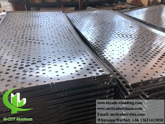 China 3 mm Metallperforierte Aluminiumplatte Pulver beschichtet Aluminiummassivplatte für Fassade