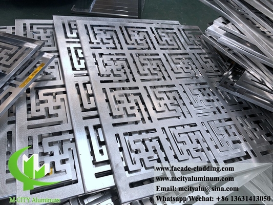 8mm-Laser-Schnitt-Bildschirm Metallblech-Aluminiumplatten-Fassadenverkleidung für die Außenverkleidung von Fassaden