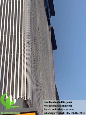 Perforierte Aluminiumfassaden und metallische Verkleidungen für Außenwanddecken, pulverbeschichtet